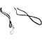 Sicurix Standard Lanyards, w/Hook, 36" L, 12/PK, Black 12PK BAU68939 - alternate 2